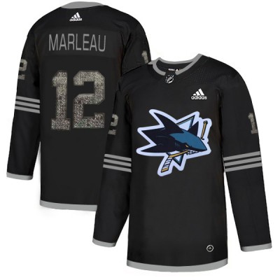 Adidas San Jose Sharks #12 Patrick Marleau Black Authentic Classic Stitched NHL Jersey